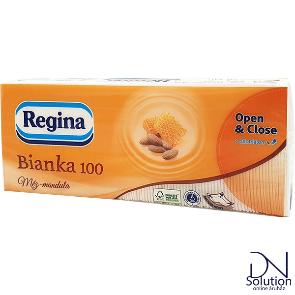 Regina papírzsebkendő 3 réteg 100 db méz-mandula
