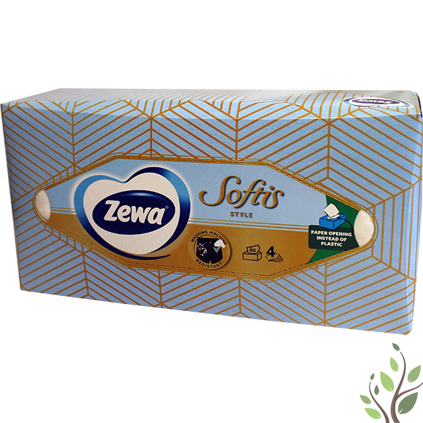 Zewa papírzsebkendő dobozos 80 db  4 réteg style